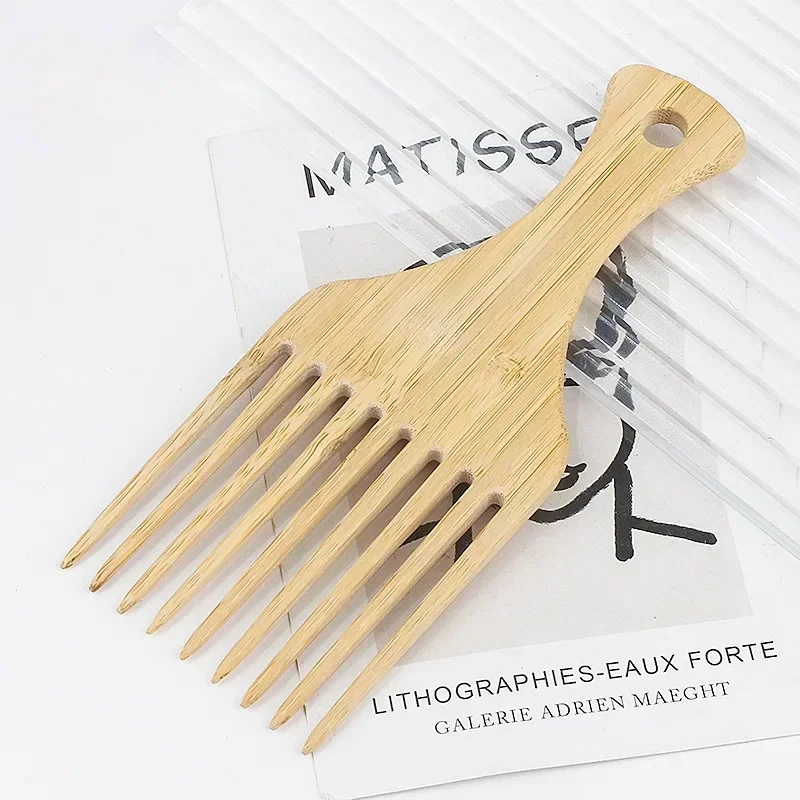 1Pcs 천연 대나무 나무 머리 빗 여성을위한 정전기  - Bamboo Cutlery Set 리뷰 및 가격