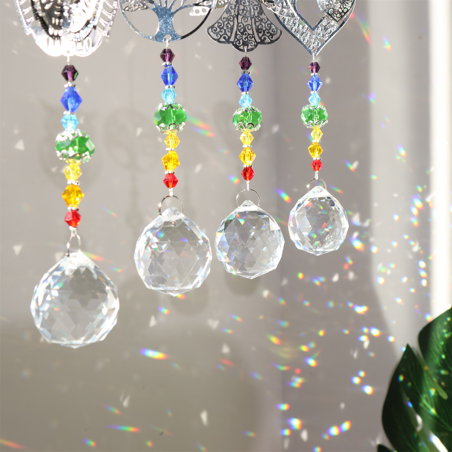 크리스탈 선캐쳐 메탈 피스 올빼미 나무 사랑 부채 천사 - Crystal Ball Decor 리뷰 및 가격