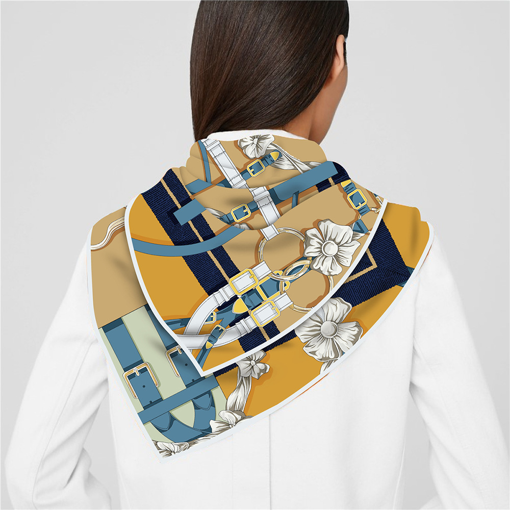 90cm 새로운 디자인 벨트 능 직물 실크 스카프 목도 - Luxury Zone 리뷰 및 가격