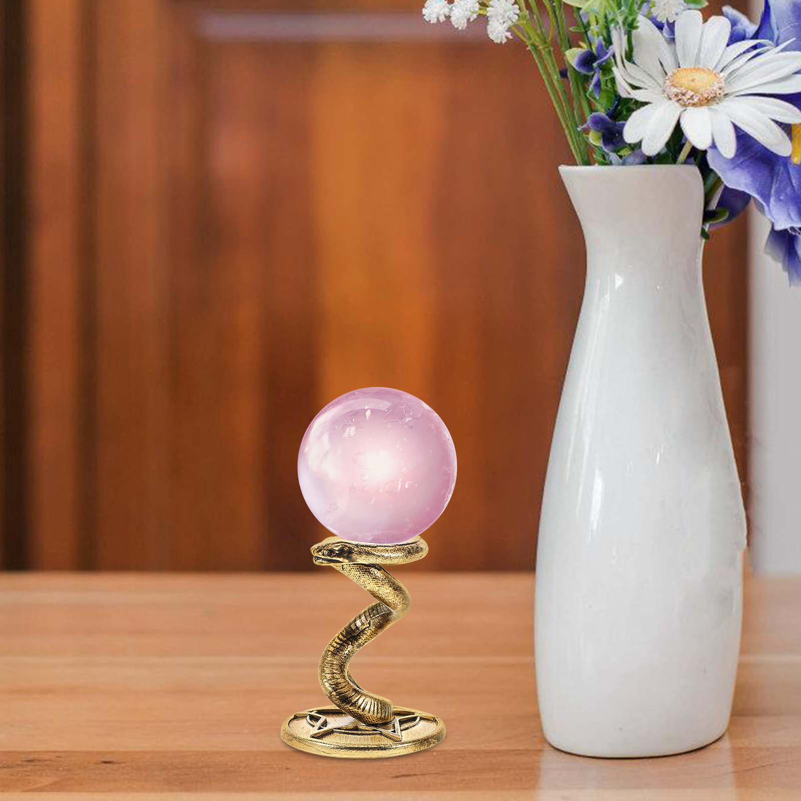 합금 금속 뱀 모양 크리스탈 볼 홀더 스탠드 (유리 구 - Crystal Ball Decor 리뷰 및 가격