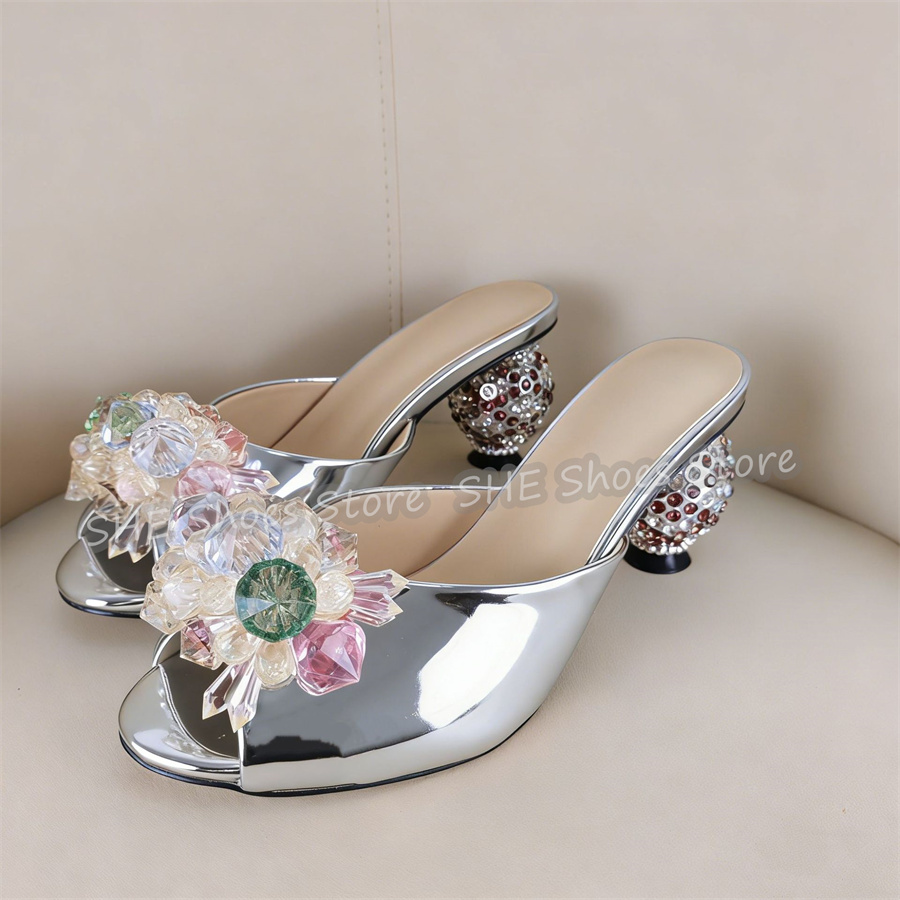 볼 디자인 라인스톤 힐 여성용 피프토 뮬 블링 크리스탈 - Crystal Ball Decor 리뷰 및 가격