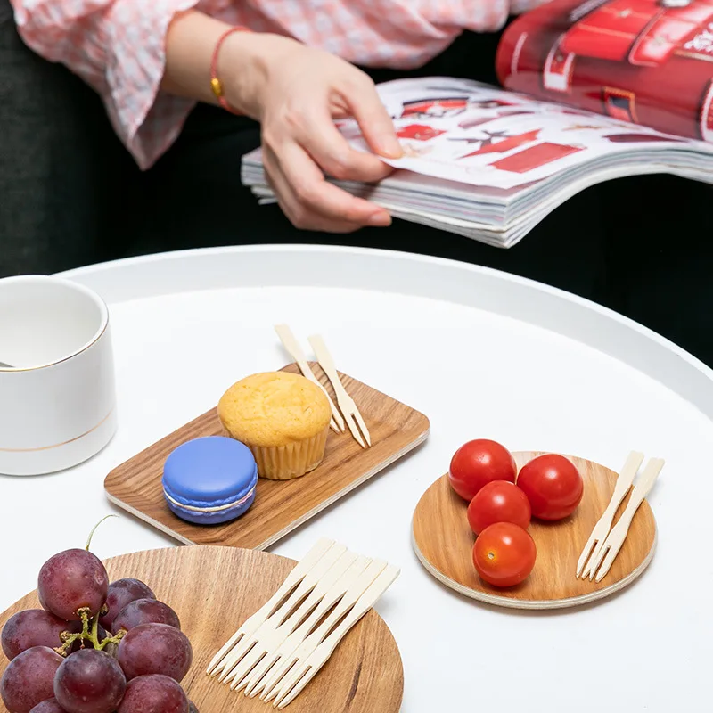 100/200/750pcs 일회용 과일 포크 케이크 추 - Bamboo Cutlery Set 리뷰 및 가격