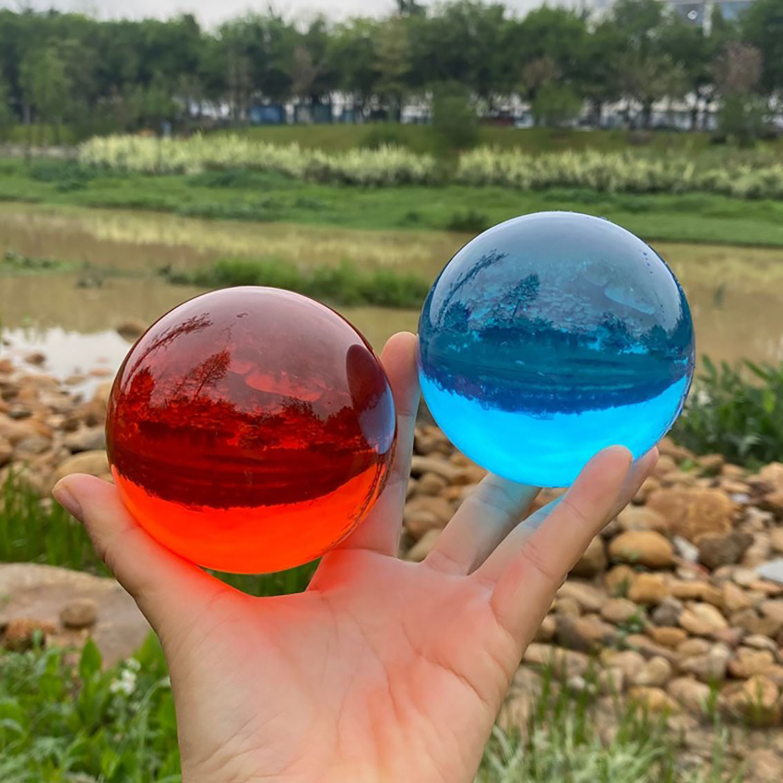 투명 플라스틱 솔리드 크리스탈 볼, DIY용 투명 장식 - Crystal Ball Decor 리뷰 및 가격