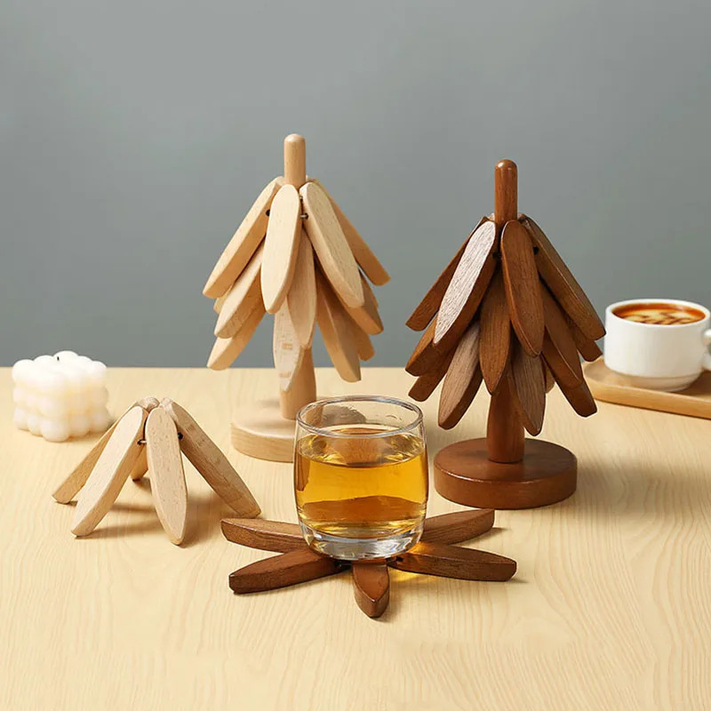 대나무로 만든 미끄럼 방지 단열 컵 받침 세트 (조리기 - Bamboo Cutlery Set 리뷰 및 가격