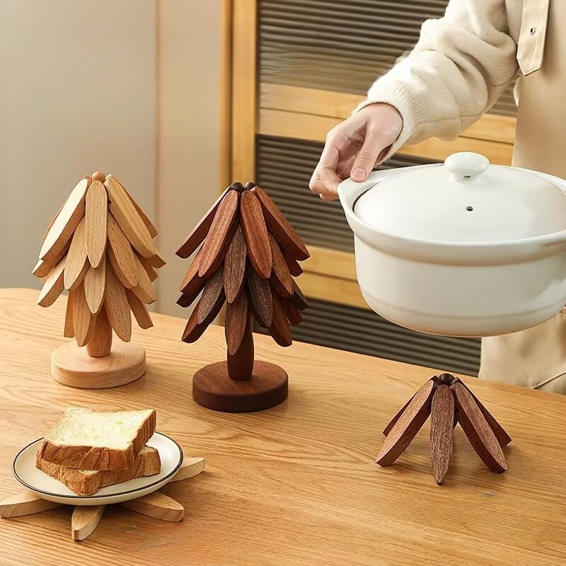 대나무로 만든 미끄럼 방지 단열 컵 받침 세트 (조리기 - Bamboo Cutlery Set 리뷰 및 가격