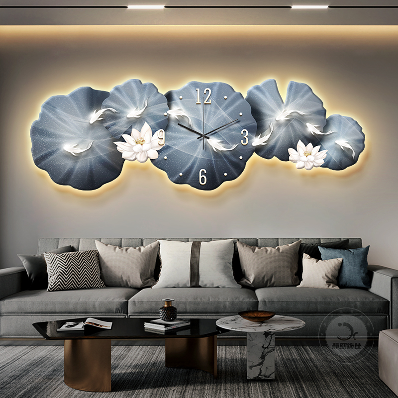 대형 중국풍 고급 벽시계 포스트모던 공간 절약형 예술  - Luxury Lifestyle Furniture 리뷰 및 가격