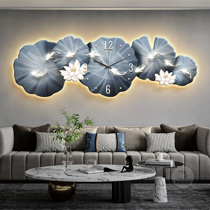 대형 중국풍 고급 벽시계 포스트모던 공간 절약형 예술  - Luxury Lifestyle Furniture 리뷰 및 가격