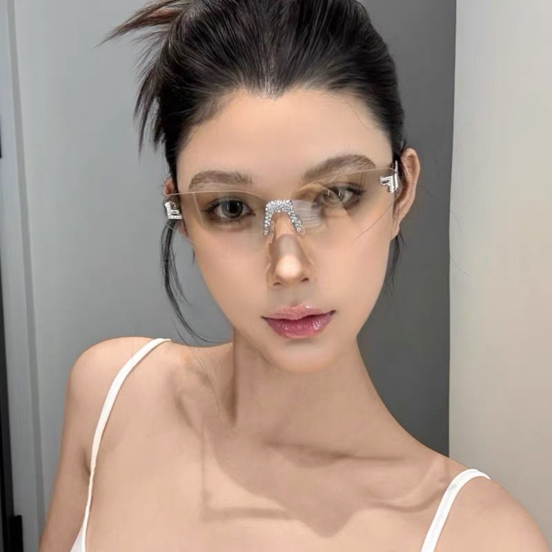 여성용 섹시 캣아이 무테 라인스톤 선글라스 명품 브랜드 - Luxury Zone 리뷰 및 가격