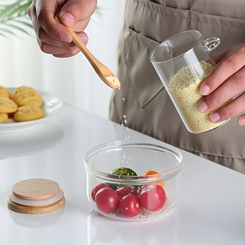 280ml 캔디 병, 비스킷 병, 밀폐된 대나무 뚜껑과 - Bamboo Cutlery Set 리뷰 및 가격