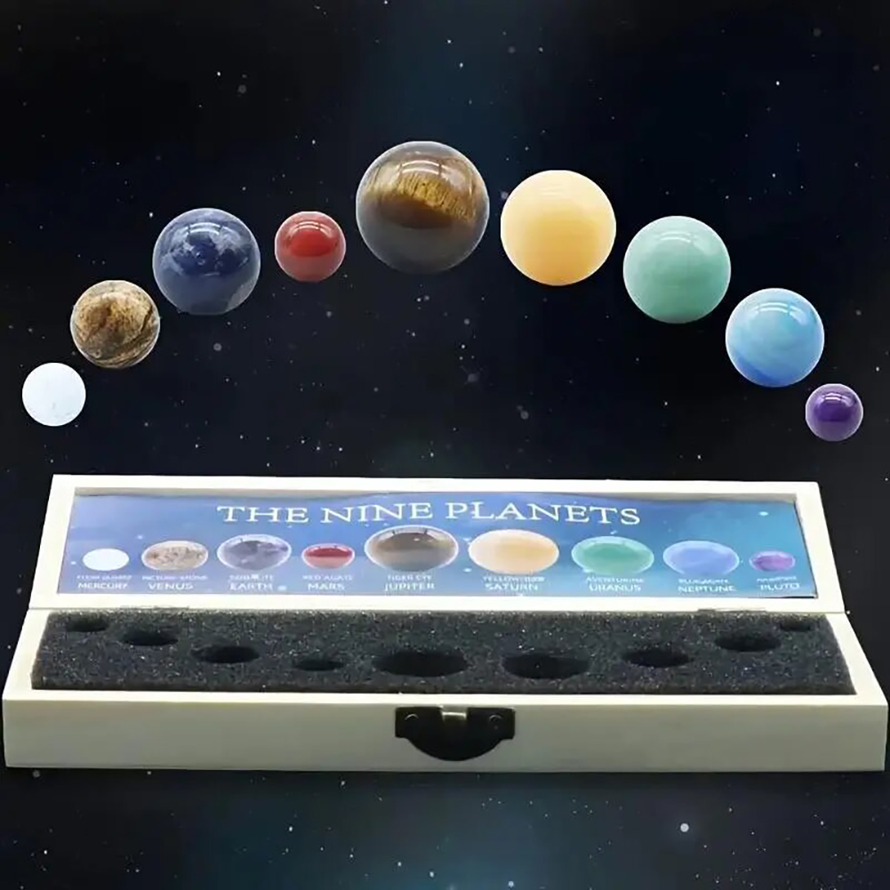 행성 에너지 태양계 9 크리스탈 공 세트 우주 애호가를 - Crystal Ball Decor 리뷰 및 가격