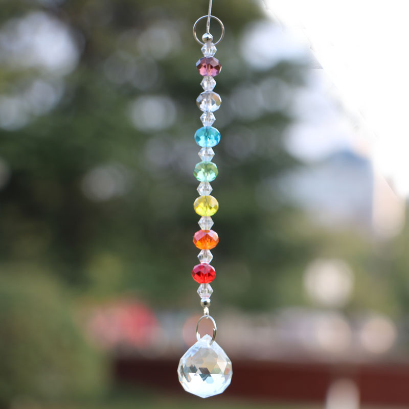 1PCS 20mm 크리스탈 볼 프리즘 차크라 색상 Ro - Crystal Ball Decor 리뷰 및 가격