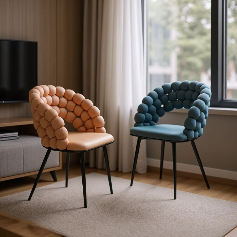 현대적인 고급형 하이백 다이닝 체어, 곡선형 등받이,  - Luxury Lifestyle Furniture 리뷰 및 가격
